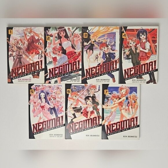 Negima Magister Manga Vol. 1-7. By Ken Akamatsu - English - Picture 4 of 5